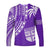 Fiji Rugby Sevens Long Sleeve Shirt Fijian 7s Tapa Polynesian Purple LT13 - Polynesian Pride