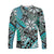 (Custom Personalised) Hawaii Long Sleeve Shirt Tribal Plumeria With Polynesian Turtle Ver.04 LT14 Unisex Turquoise - Polynesian Pride