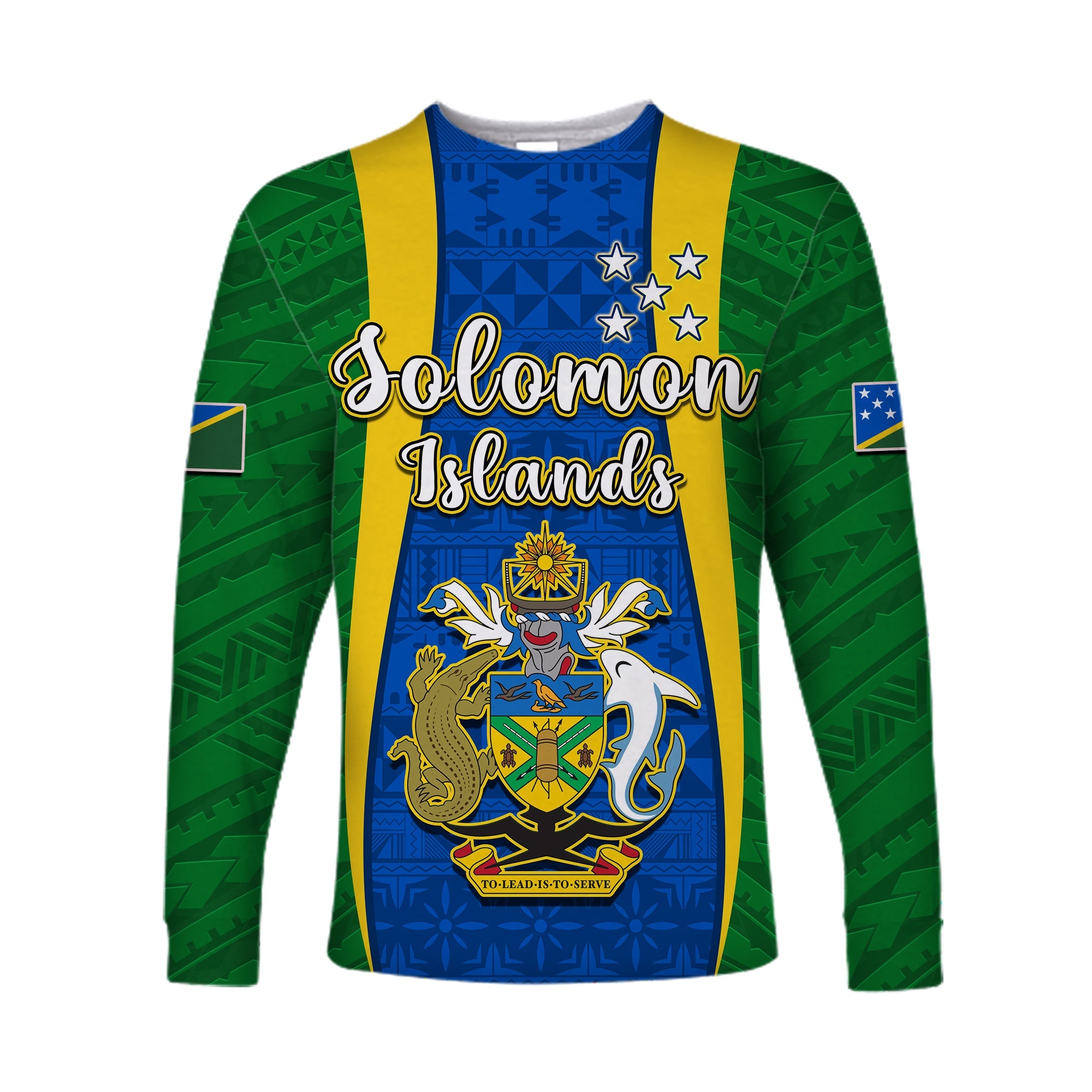 Solomon Islands Day Long Sleeve Shirt 44 Years Independence Anniversary LT13 Unisex Green - Polynesian Pride