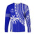 Fiji Rugby Sevens Long Sleeve Shirt Fijian 7s Tapa Polynesian Blue Ver.02 LT13 Unisex Blue - Polynesian Pride