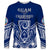 (Custom Personalised) Guam History and Chamorro Heritage Day Long Sleeve Shirt Latte Stone Polynesian LT14 Unisex Blue - Polynesian Pride