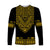 (Custom Personalised) Polynesian Long Sleeve Shirt Dashiki With Polynesian Tattoo Royal Golden Version LT14 - Polynesian Pride