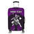 (Custom Personalised) Hawaii Luggage Cover Hawaiian Warrior With Weapon Polynesian Ver.04 LT14 Purple - Polynesian Pride