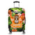 (Custom Personalised) Hawaii Luggage Cover Aloha Tiki Mask Hibiscus Flowers Ver.01 LT14 Black - Polynesian Pride