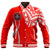 Hawaii Baseball Jacket - Lahainaluna High Baseball Jacket - Forc Style AH Unisex Red - Polynesian Pride