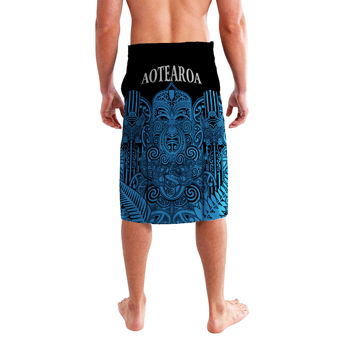 New Zealand Tiki Rugby Lavalava NZ Maori Koru Pattern Ver.05 LT14 - Polynesian Pride