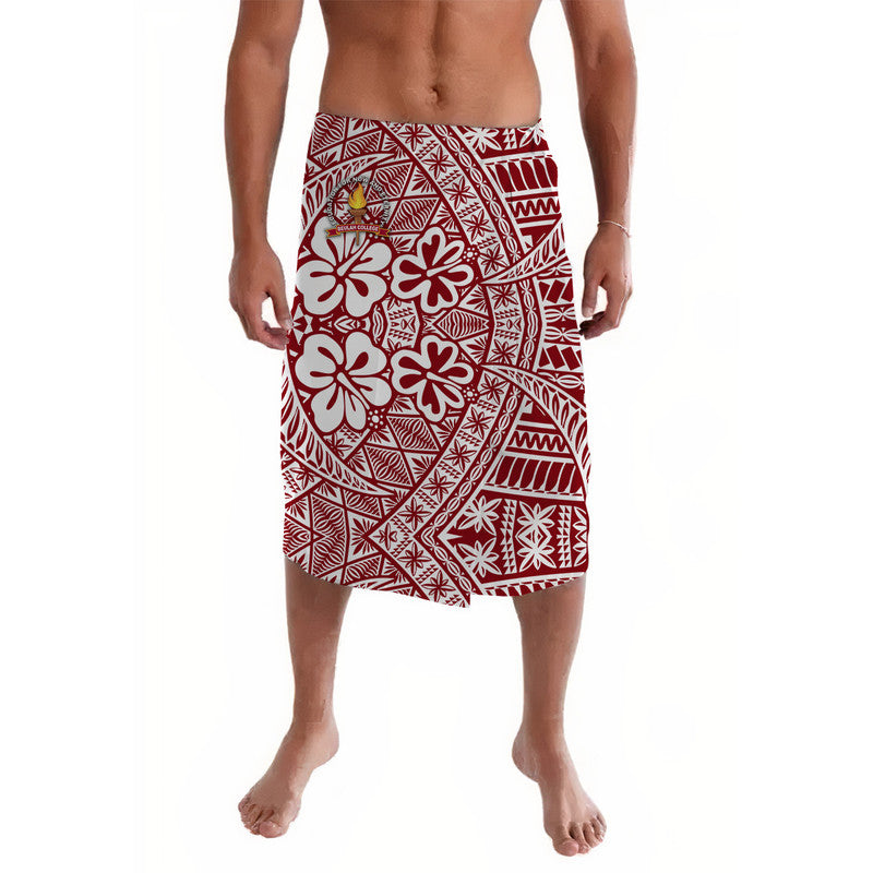 Tonga Beulah College Lavalava Kupesi Vibes Maroon LT8 Maroon - Polynesian Pride