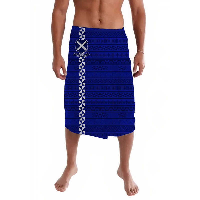 Tonga St. Andrews High School Lavalava Simple Tongan Style Blue LT8 Blue - Polynesian Pride