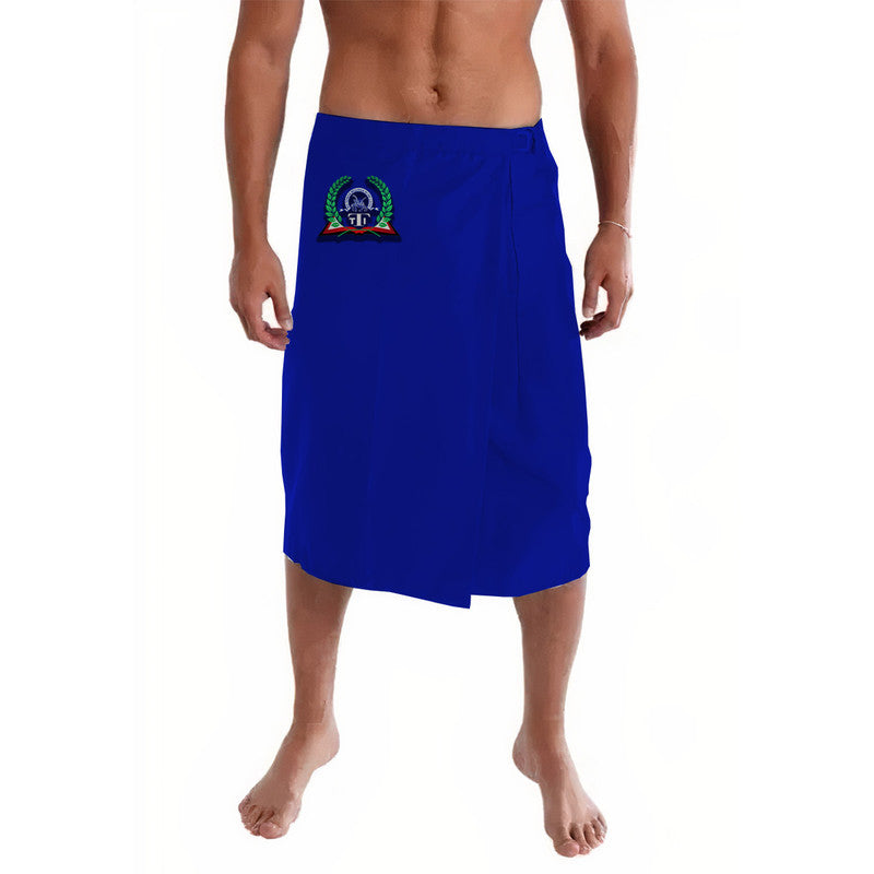 Tonga Tupou Tertiary Institute Lavalava Original Style Blue LT8 Blue - Polynesian Pride