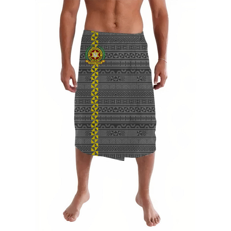 Tonga Vavau High School Lavalava Simple Tongan Style Grey LT8 Grey - Polynesian Pride