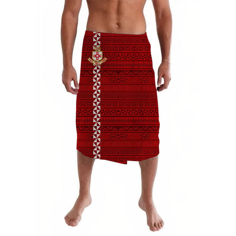 Tonga Kolisi Tonga College Lavalava Simple Tongan Style Red LT8 Red - Polynesian Pride