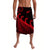 New Zealand Rugby Maori Lavalava Silver Fern Koru Vibes Red LT8 Red - Polynesian Pride