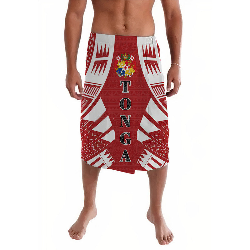 Tonga Coat Of Arms Lavalava Polynesian Tattoo Red Style LT8 6XL 7XL - Polynesian Pride
