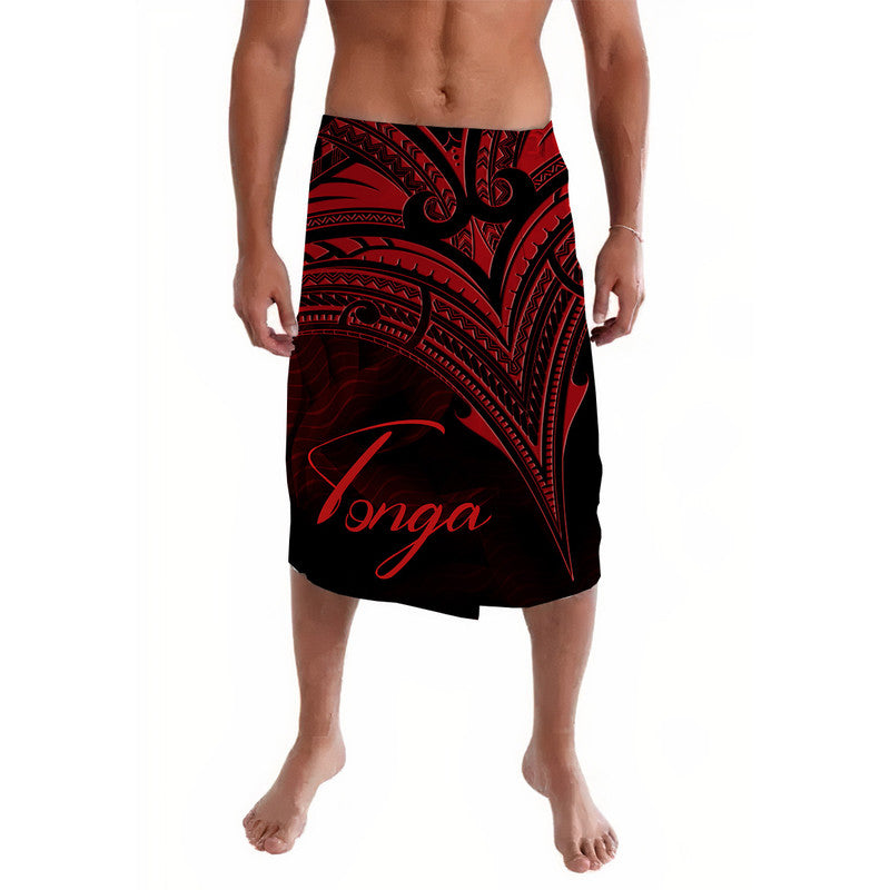 Tonga Lavalava Red Color Cross Style LT8 6XL 7XL - Polynesian Pride