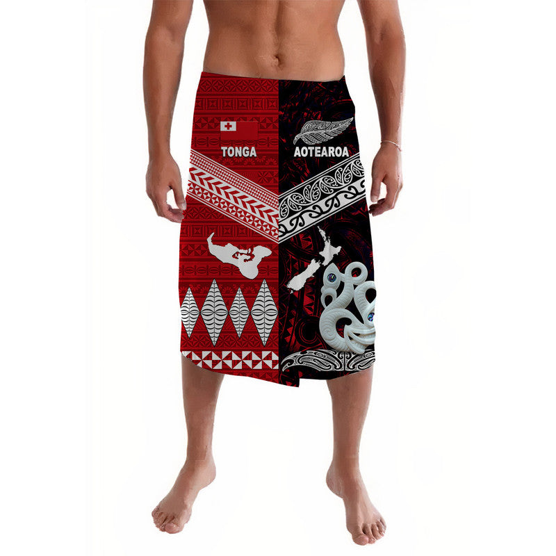 New Zealand Maori Aotearoa Tonga Polynesian Together Lavalava Red LT8 6XL 7XL - Polynesian Pride