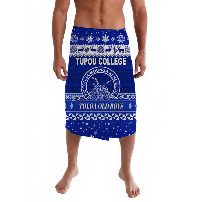 Tonga Tupou College Toloa Old Boys Christmas Lavalava Simple Style LT8 Blue - Polynesian Pride