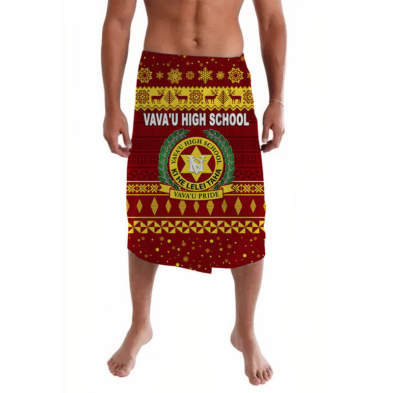 Tonga Vava u High School Christmas Lavalava Simple Style Maroon LT8 Maroon - Polynesian Pride