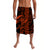 Hawaii Polynesian Warrior Kakau Lavalava Orange No.1 LT6 Lavalava Orange - Polynesian Pride