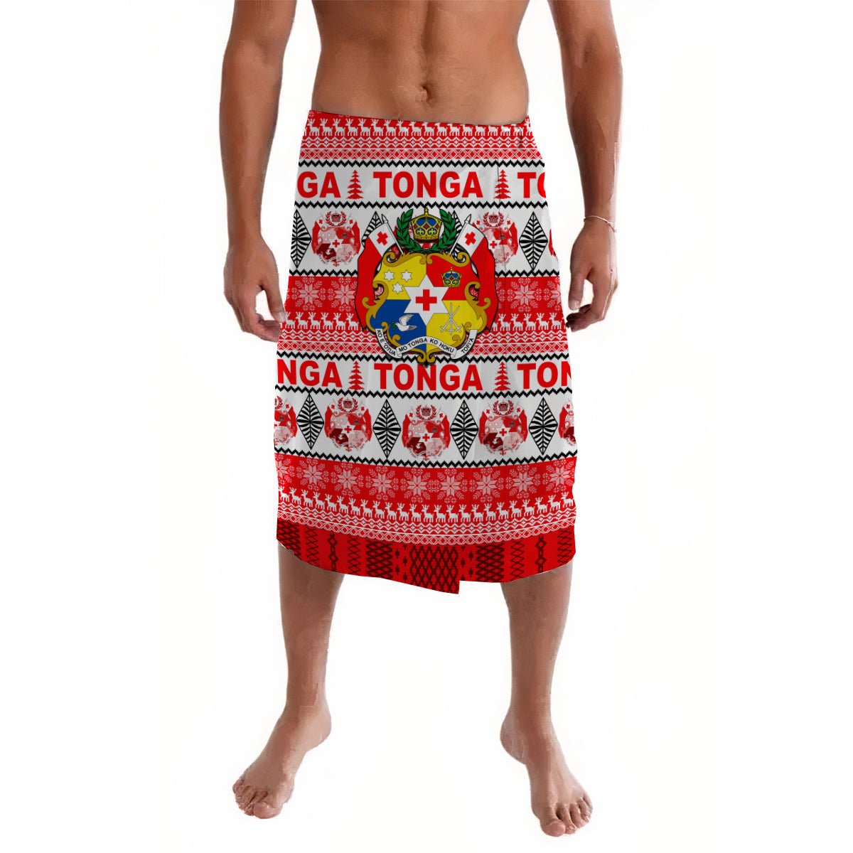 Tonga Christmas Lavalava 2022 LT6 Lavalava Red - Polynesian Pride