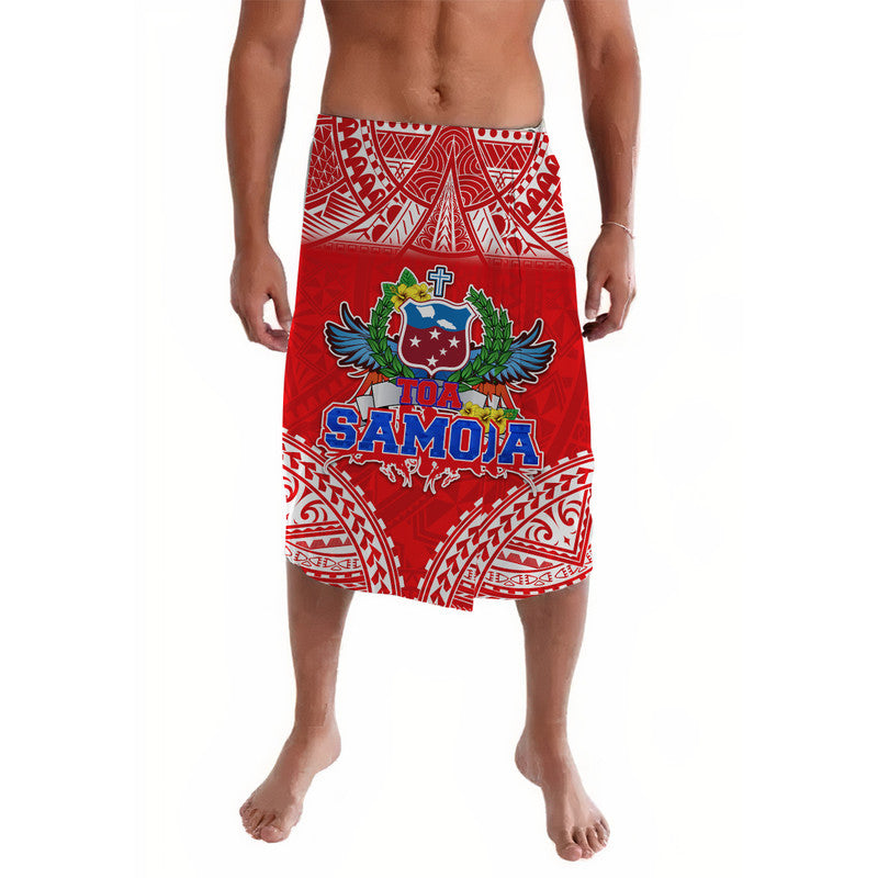 Toa Samoa Polynesian Rugby Lavalava Samoan Flag Red Color LT9 Red - Polynesian Pride