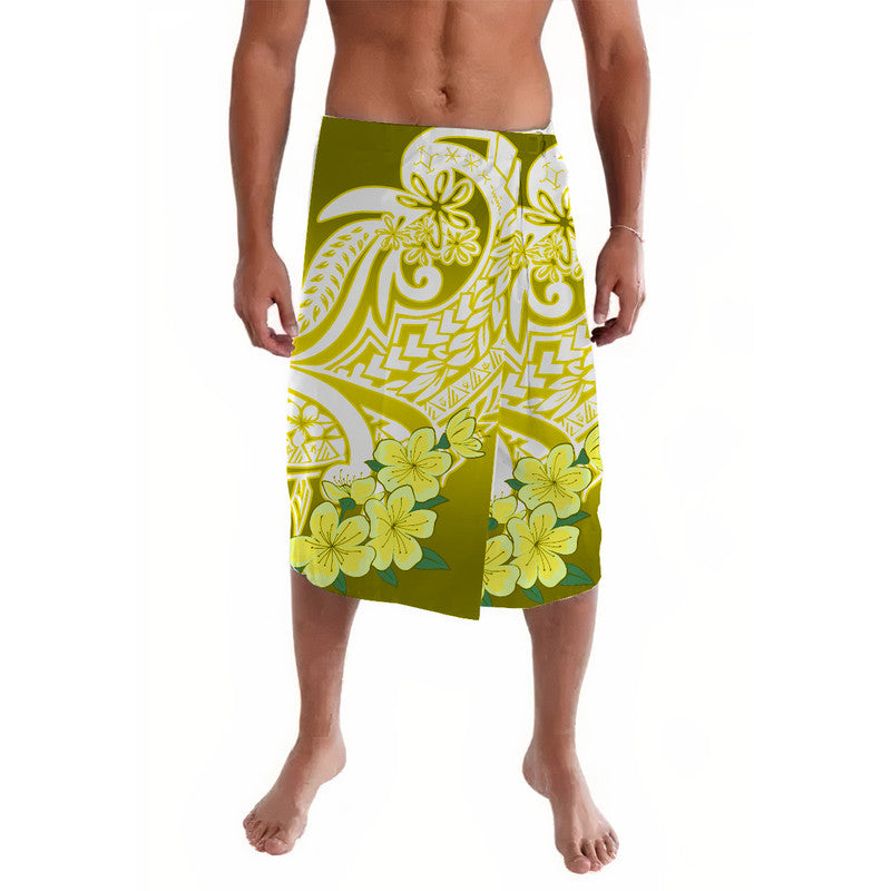 Polynesian Floral Tribal Lavalava Yellow LT9 Yellow - Polynesian Pride