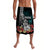 Hawaii Ukulele Mix Hibiscus and Coconut Tree Lavalava Aloha Vintage Black Version LT9 Black - Polynesian Pride