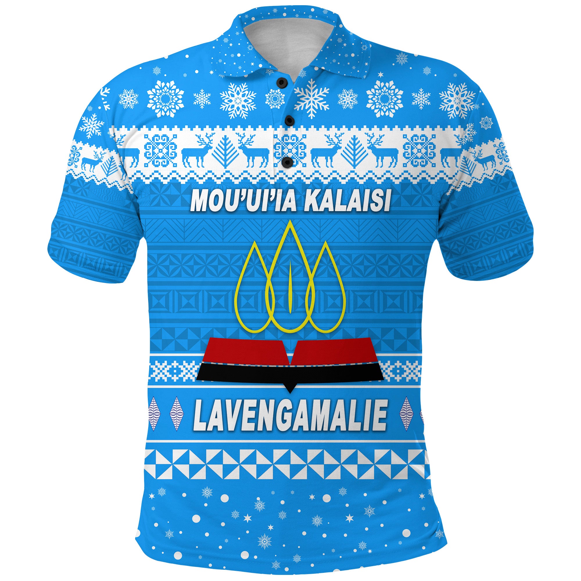 Lavengamalie College Christmas Polo Shirt Simple Style LT8 - Polynesian Pride