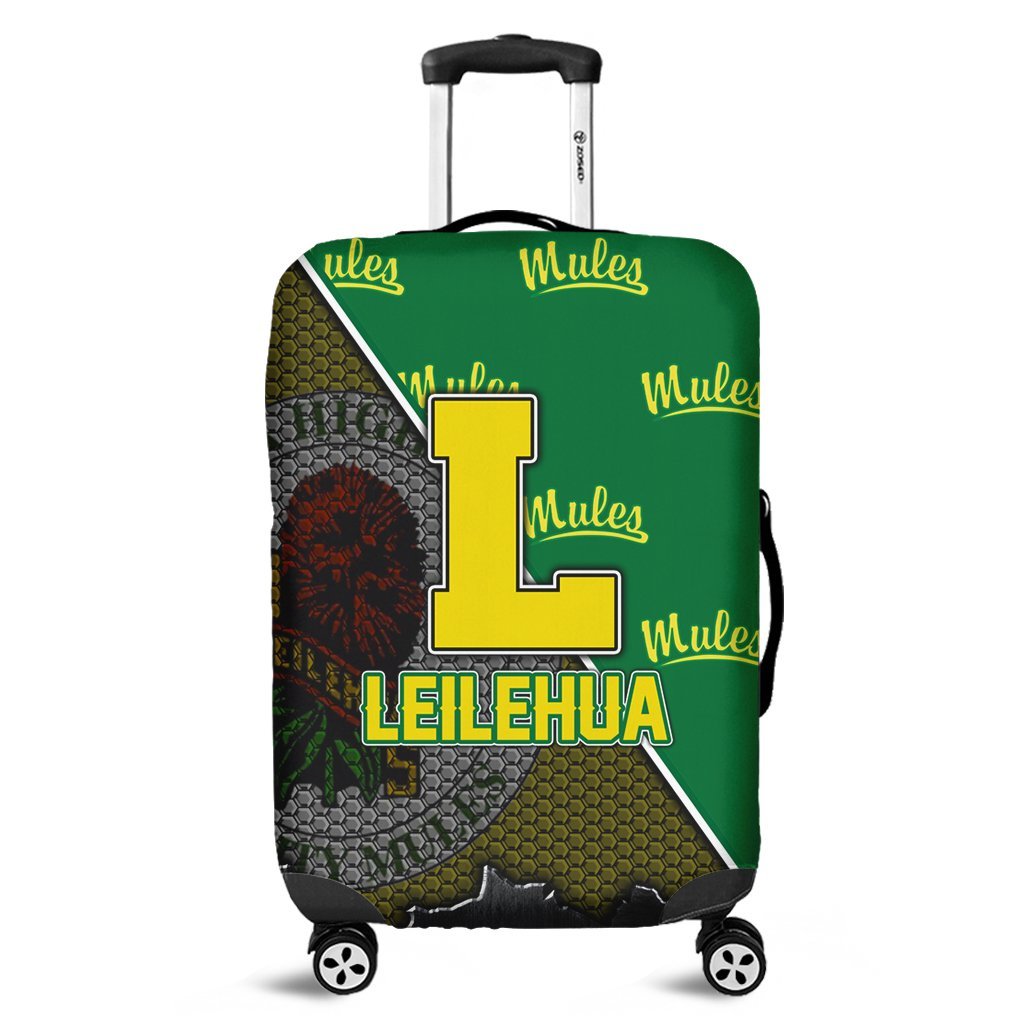 Hawaii Luggage Cover - Leilehua High Luggage Cover - AH Green - Polynesian Pride