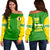 (Personalised) Hawaii - Leilehua High Custom Your Class Women's Off Shoulder Sweatshirt AH Green - Polynesian Pride