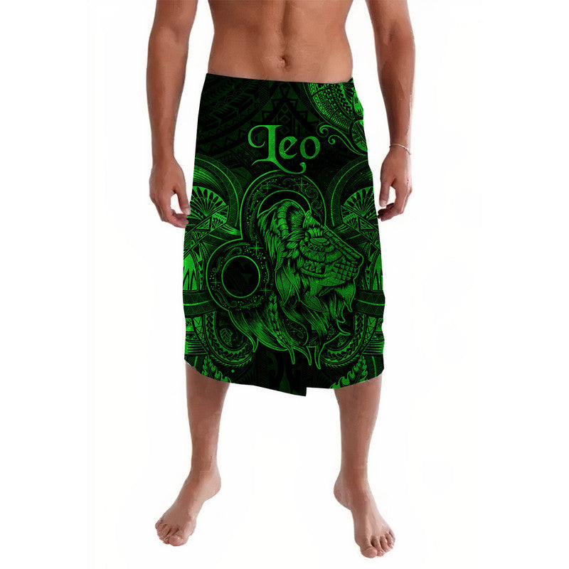 Leo Zodiac Polynesian Lavalava Unique Style Green LT8 Green - Polynesian Pride