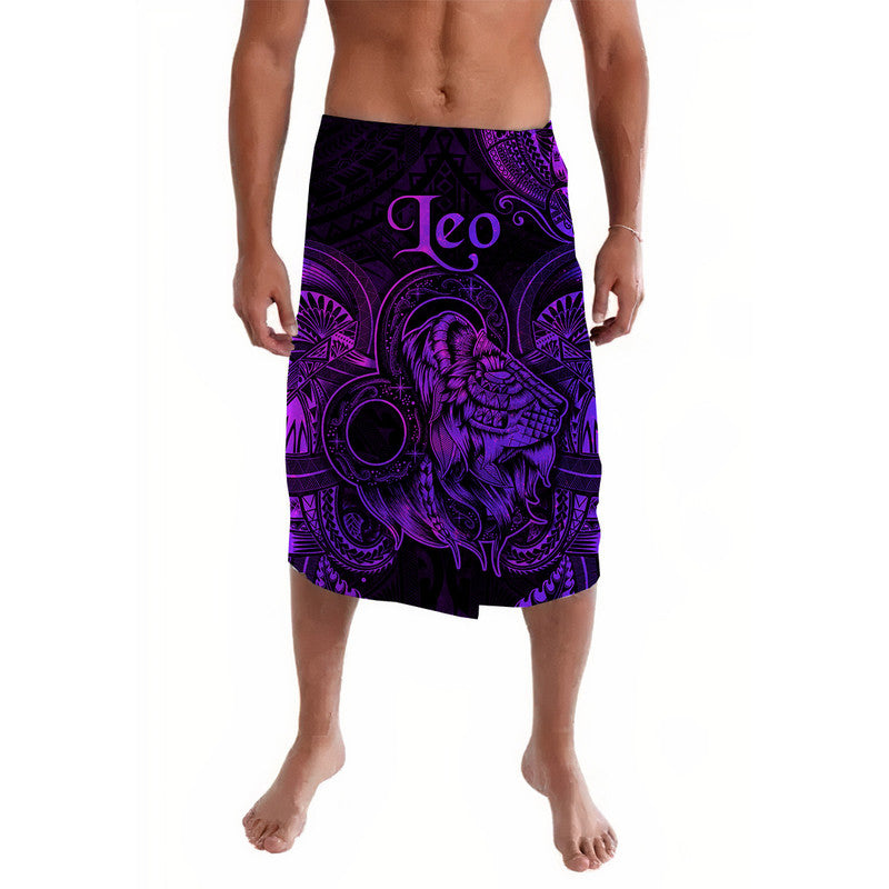 Leo Zodiac Polynesian Lavalava Unique Style Purple LT8 Purple - Polynesian Pride