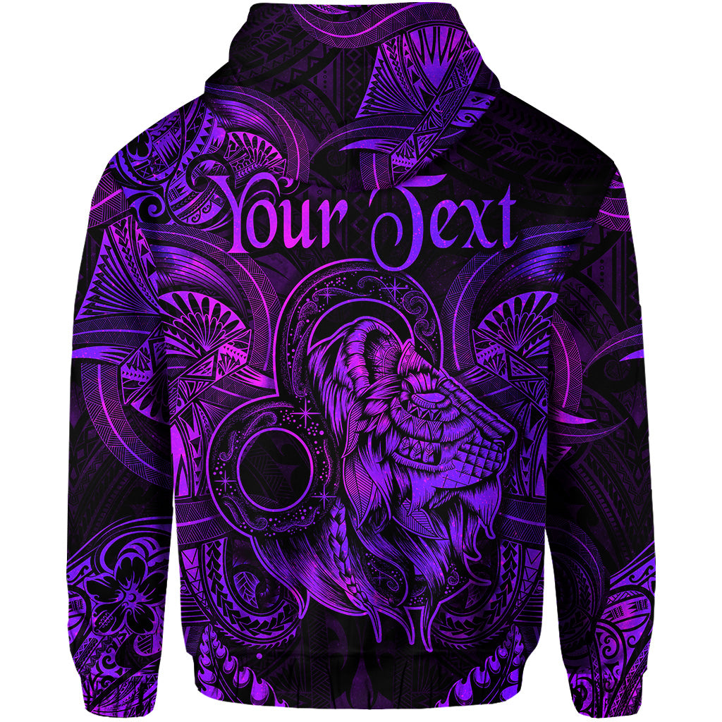 Custom Leo Zodiac Polynesian Hoodie Unique Style Purple LT8 - Polynesian Pride