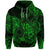 Custom Leo Zodiac Polynesian Zip Hoodie Unique Style Green LT8 - Polynesian Pride