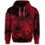 Custom Leo Zodiac Polynesian Zip Hoodie Unique Style Red LT8 - Polynesian Pride