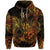 Custom Leo Zodiac Polynesian Zip Hoodie Unique Style Gold LT8 - Polynesian Pride