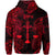 Libra Zodiac Polynesian Zip Hoodie Unique Style Red LT8 - Polynesian Pride