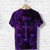 Libra Zodiac Polynesian T Shirt Unique Style Purple LT8 - Polynesian Pride
