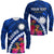 (Custom Personalised) Nauru Independence Day Long Sleeve Shirt Polynesian Tropical LT9 Unisex Blue - Polynesian Pride