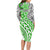 Traditional Polynesian Tribal Tattoo Retro Long Sleeves Dress Green LT9 - Polynesian Pride