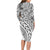 Traditional Polynesian Tribal Tattoo Retro Long Sleeves Dress Grey LT9 - Polynesian Pride