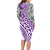 Traditional Polynesian Tribal Tattoo Retro Long Sleeves Dress Purple LT9 - Polynesian Pride