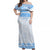 Personalised Tonga Apifo'ou College Off Shoulder Long Dress Viva AFC - White LT7 Women White - Polynesian Pride