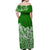 Saineha High School Tonga Off Shoulder Long Dress Kupesi Style - Ver02 LT7 - Polynesian Pride