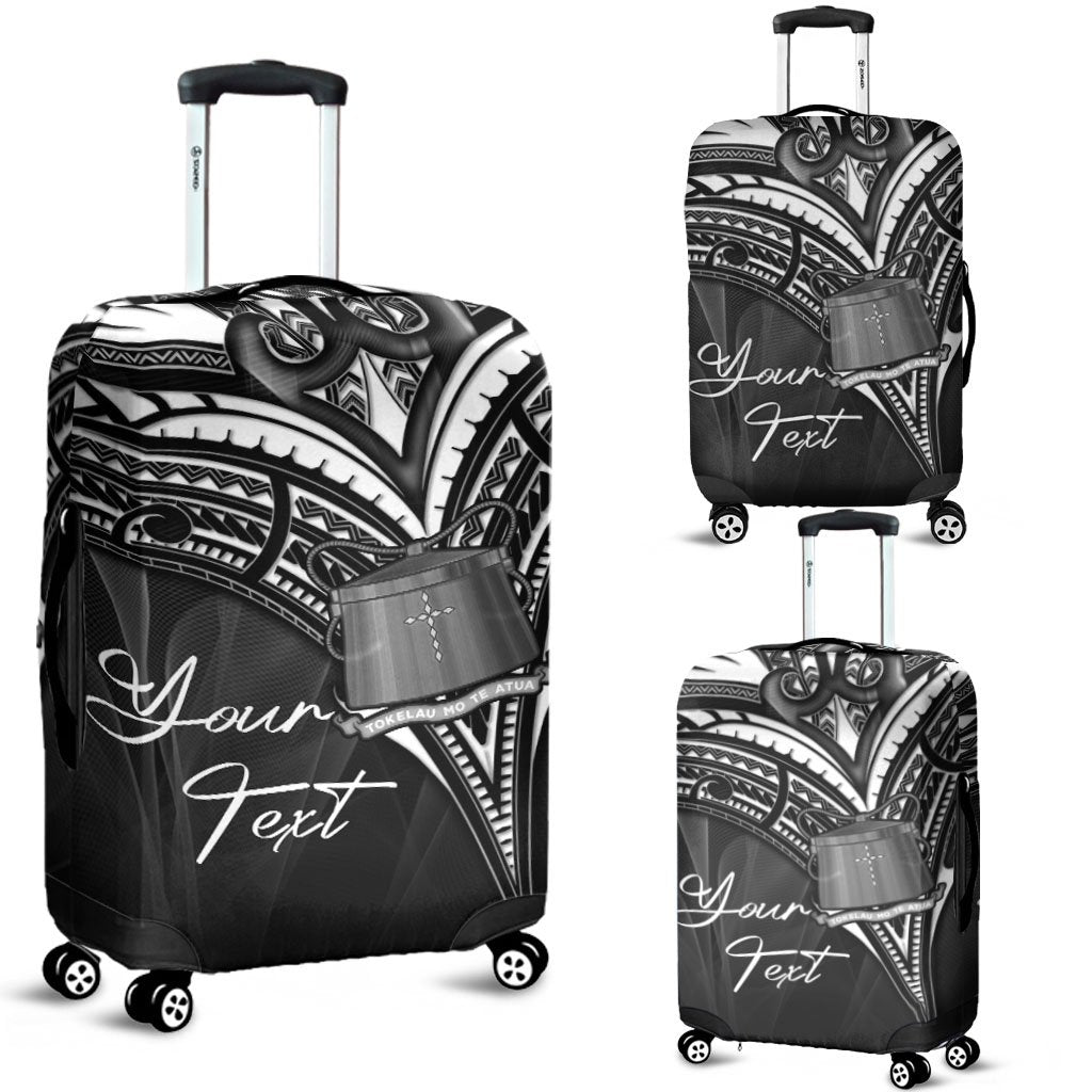 Tokelau Custom Personalised Luggage Covers - Cross Style Black - Polynesian Pride