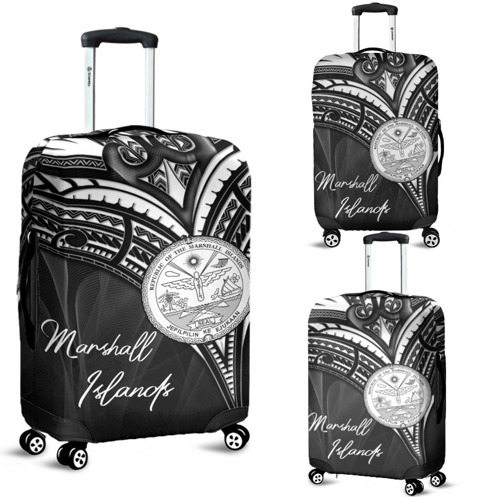 Marshall Islands Luggage Covers - Cross Style Black - Polynesian Pride