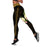 Marshall Islands Leggings - Polynesian Gold Patterns Collection Black - Polynesian Pride