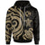 Tonga Polynesian Hoodie Gold Tentacle Turtle Unisex Gold - Polynesian Pride