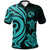 Tonga Polynesian Polo Shirt Turquoise Tentacle Turtle Unisex Turquoise - Polynesian Pride