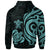 Tonga Polynesian Zip up Hoodie Turquoise Tentacle Turtle - Polynesian Pride