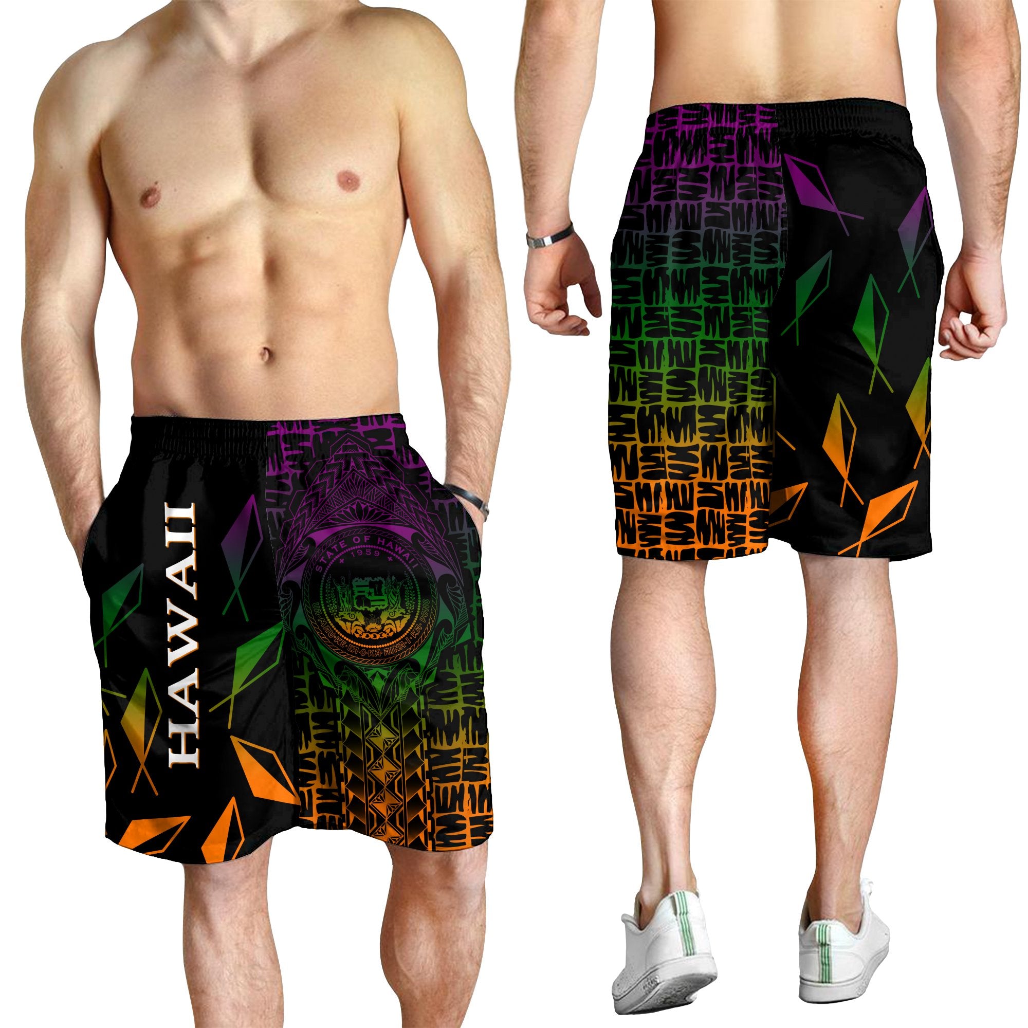 Hawaii Men's Short - Hawaii Seal Rocket Style - Polynesian Pride